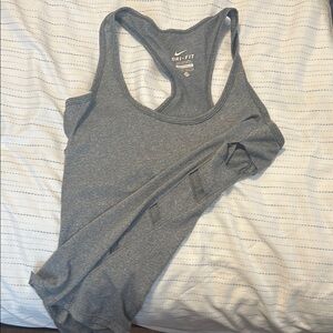 Nike Women's Gray Dri-FIT Tank Top
